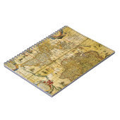 Vintage Weltkarte Notizblock (Linke Seite)