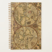 Vintage Weltkarte Planer (Vorderseite)