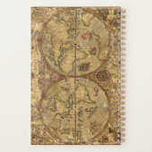 Vintage Weltkarte Planer (Rückseite)