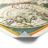 Vintage Weltkarte Poster (Ecke)