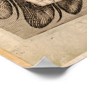 Vintage Weltkarte Poster (Ecke)