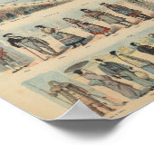 Vintage Weltkarte Poster (Ecke)