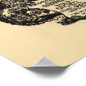 Vintage Weltkarte Poster (Ecke)