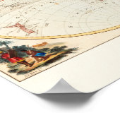 Vintage Weltkarte Poster (Ecke)