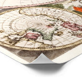 Vintage Weltkarte Poster (Ecke)