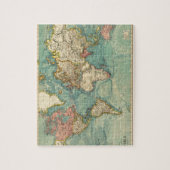 Vintage Weltkarte Puzzle (Vertikal)