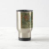Vintage Weltkarte Reisebecher (Mittel)