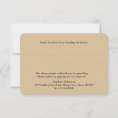 Vintage Weltkarte RSVP Karte (Rückseite)