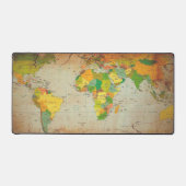 Vintage Weltkarte Schreibtischunterlage (Vorderseite)