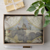 Vintage Weltkarte Seidenpapier (Geschenk)