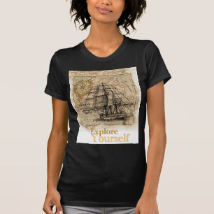 Vintage Weltkarte T-Shirt