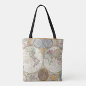 Vintage WELTKARTE Tasche (Rückseite)