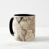 Vintage Weltkarte Tasse (Vorderseite Links)