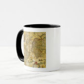 Vintage Weltkarte Tasse (Vorderseite Links)