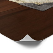 Vintage Weltkarte und Tools Poster (Ecke)