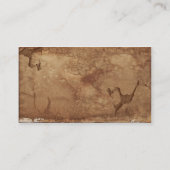 Vintage Weltkarte Visitenkarte (Rückseite)