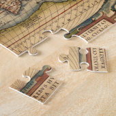 Vintage Weltkarte von Abraham Ortelius 1564 Puzzle (Seite)