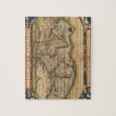 Vintage Weltkarte von Abraham Ortelius 1564 Puzzle (Vertikal)
