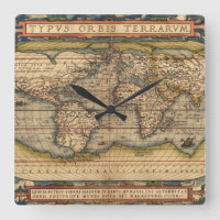 Vintage Weltkarte von Abraham Ortelius 1564