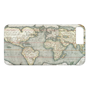 Vintage Weltkarte von Abraham Ortelius 1587-1595 Case-Mate iPhone Hülle