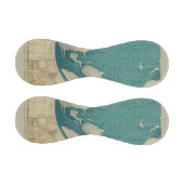 Vintage Weltkarte von CallisC Baseball (Paneele)