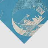 Vintage Weltkarte von CallisC Seidenpapier (Detail)