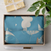 Vintage Weltkarte von CallisC Seidenpapier (Geschenk)