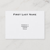 Vintage Weltkarten-Geschäfts-Karte Visitenkarte (Rückseite)