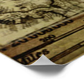 Vintage Weltkarten (LRG HI RES) Poster (Ecke)