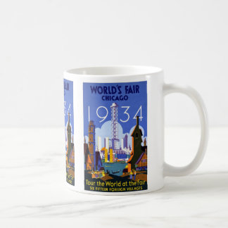Vintage Weltmesse Chicago 1934 Kaffeetasse