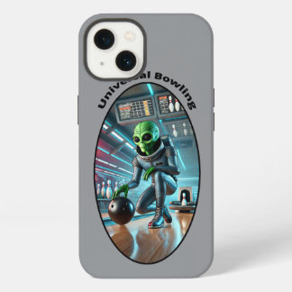 Vintage Weltraum-Alien Bowling in einer Bahn URM iPhone 13 Hülle