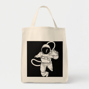 Vintage Weltraumastronaut  Tragetasche