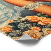 Vintage Weltraumbrücke Poster (Ecke)