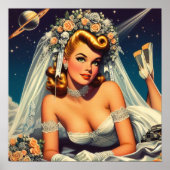 Vintage Weltraumbrücke Poster (Vorne)