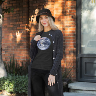 Vintage-Weltraumfoto Erde Tri-Blend Shirt