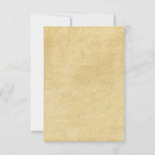 Vintage Weltreise Map Wedding RSVP (Rückseite)