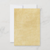 Vintage Weltreise Map Wedding RSVP Karte (Rückseite)