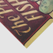 Vintage-Werbe-Seidenpapier Seidenpapier (Detail)