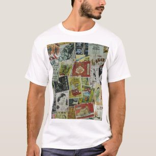 Vintage-Werbebildwand in Hongkong. T-Shirt