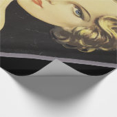 Vintage Werbecreme Blond Hair Geschenkpapier (Ecke)