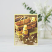 Vintage Werbeflasche Postkarte (Stehend Vorderseite)