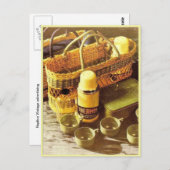 Vintage Werbeflasche Postkarte (Vorne/Hinten)