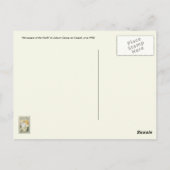 Vintage Werbekunst: Niederländische Zeitung Postkarte (Rückseite)