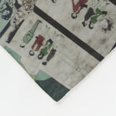 Vintage Werbemauer in Hongkong. Fleecedecke (Ecke)