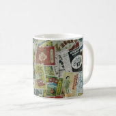 Vintage Werbemauer in Hongkong. Kaffeetasse (VorderseiteRechts)