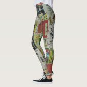 Vintage Werbemauer in Hongkong. Leggings (Links)