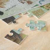 Vintage Werbemauer in Hongkong. Puzzle (Seite)