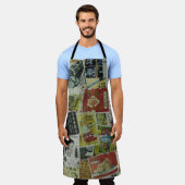 Vintage Werbemauer in Hongkong. Schürze (Getragen)