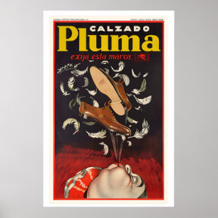 Vintage-Werbeplakat Calzado Pluma von Poster