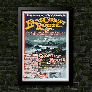 Vintage Werbeplakat der britischen Eisenbahnnetz-R Poster